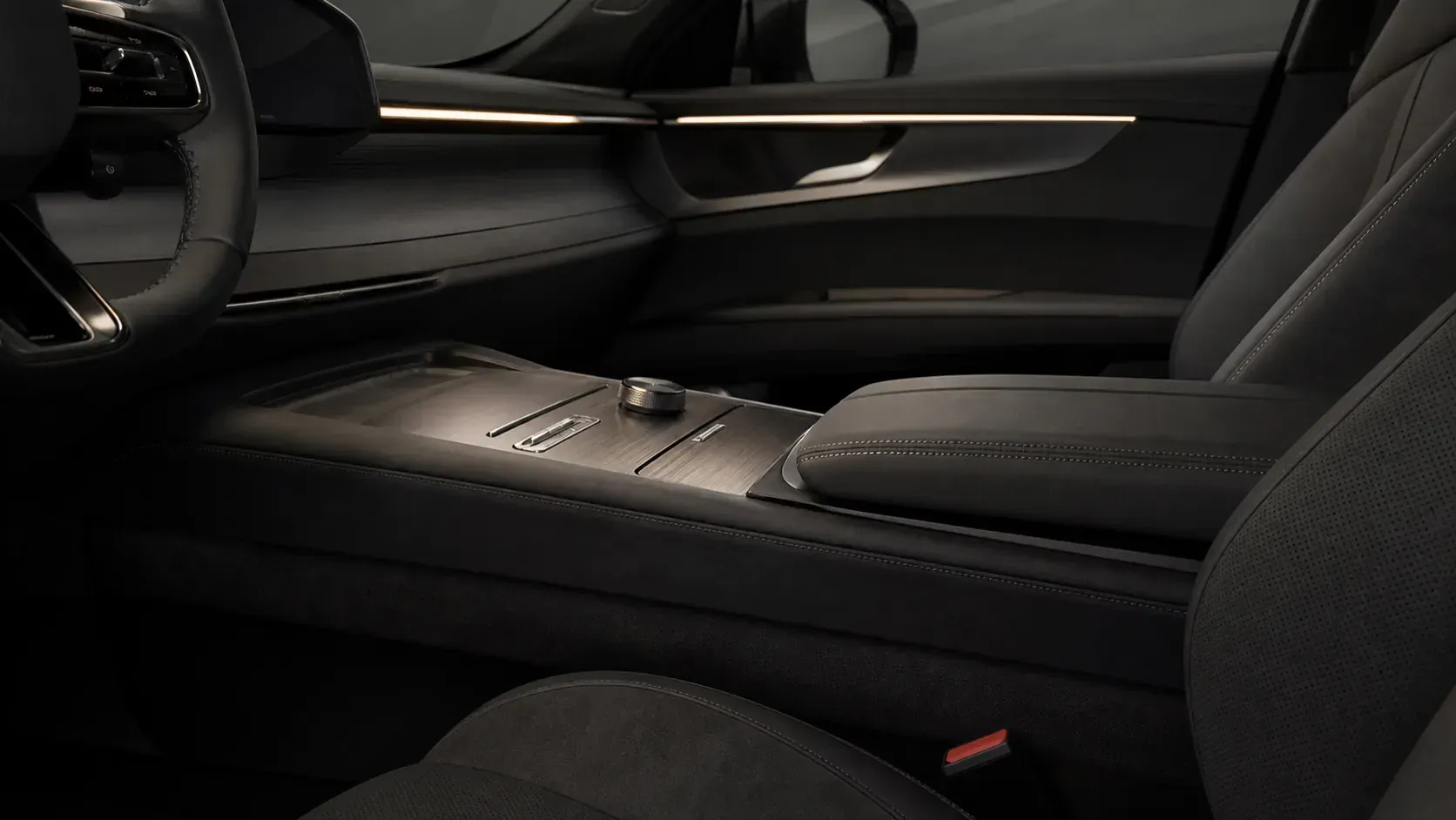 Vehicle cabin detail during quality inspection